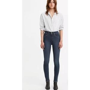 Levi's Womens 721 High Rise Skinny Jeans Plus Size 32